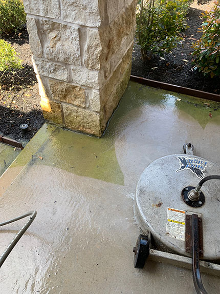 Pressure Wash Residential Front Porch
